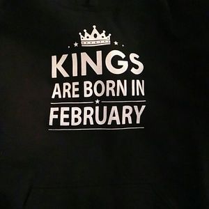 Kings are born in February hoodie.
